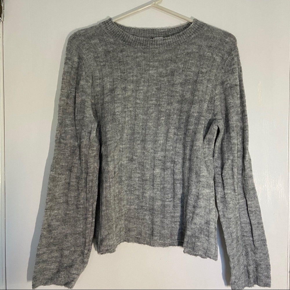grey soft sweater